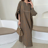 Women's Clothing Simple And Comfortable Long-Sleeved Dress In Autumn