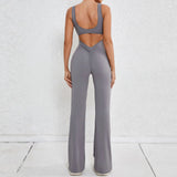 Toloer Sha Hollow Out Beauty Back Onesie Clothing Peach Lift Buttock Sports Fitness Clothing Micro La Conjoined Yoga Suit Onesie-Outfit