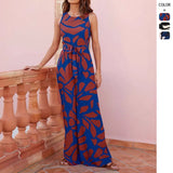 Fashion Temperament Round-Neck Printing In The Summer Of