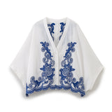 New Embroidered Loose Version Shirt 5107240 Skirt 5107245-Outfit