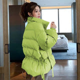 2022 New Korean Winter Coat Women Loose Ins Cotton Padded cropped Parkas Ukraine Bomber Autumn Jacket Basic Jackets