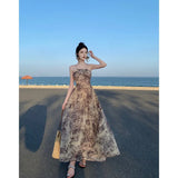 Toloer 2023 Summer Female Dress Season Tea Line Is A Long