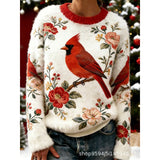 Shirt Dress Bohemian Holiday Dress Printed With Long-Sleeved