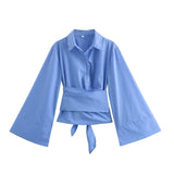 Women's Clothing 2025 Spring New Double Sturgeon Silk Repair Slim Bow Tie With Short