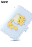 Cartoon Rabbit Card Case Business Card Holder Women Credit Passport Card Bag ID Passport Card Wallet 2023 Pink