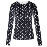 Toloer Mi With The Same Moon Bottom Shirt Ice Silk Sunscreen Clothes T-Shirt Sweet And Spicy Wind Show Thin Skin