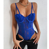 Toloer New Hot-Selling Sexy Lace Patchwork Niche Street Spice Style Jumpsuit In Stock-Outfit
