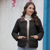 Station New Cotton-Padded Clothes Ins Cotton-Padded Light Cotton-Padded Jacket 2024 Spring And Autumn Fashionable Ladies' Small Fragrant Style Jacket-Outfit
