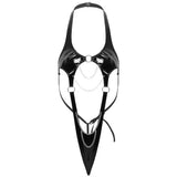 Sex Lingerie Sexy Women's Conjoined Neck Patent Skin Hollow Lingerie Game
