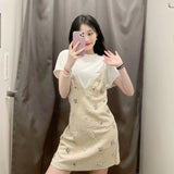New Spring Style Is Small, Fresh, Bare Back And Thin V Neckline Diamond Halter Dress For Women 2731269-Outfit