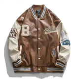 new spring American letter embroidery jackets coat men's Y2K street retro baseball uniform couple loose all-match