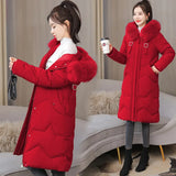 Large Size Medium Long Cotton-Padded Clothes Women 2021 New Cotton Clothes Women's Fat Mm Loose Thin Cotton-Padded Jacket And Fat-Outfit