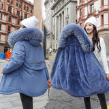 Cotton-Padded Coat Women 2023 Winter New Korean Version In The Long Down Cotton-Padded Jacket Thick Leisure Loose Cotton-Padded Jacket Women-Outfit
