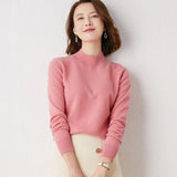 and Winter Pure Cashmere Turtleneck Sweater Women Casual Soft Elegant Sweater Knitted Pullover New Top Pull Femme