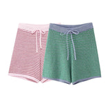 Summer New Women's Loose Knit POLO Shirt Top High Waist