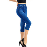 Denim Cropped Slim Fit Hip