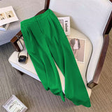 Suit Suit Pants Women Straight Loose 2025 New Spring And Autumn Leisure Wide Legs Commute Black