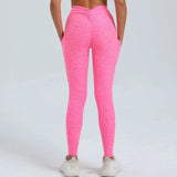 Toloer Tight Side Pocket V-Waist Yoga Pants No Embarrassment Line Peach Hip Fitness Hip Sweatpants-Outfit
