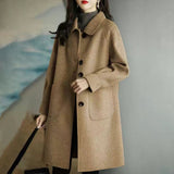 This Coat Woman 2025 Autumn And Winter New Small Man Thick Korean Version Of The Long-Term