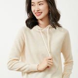 Toloer New Long-Sleeved Hoodie Sweater Women's Pullover Hoodie Loose Casual Short Top Hoodie Bottom Sweater-Outfit