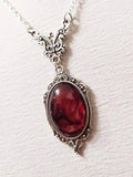 Gothic Red Oval Stone