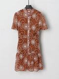 Temperament Dress Women 2025 Summer New Fashion Temperament Fresh Style Printing High-End A-Word