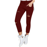 Slouchy Women's Casual Pencil Ripped