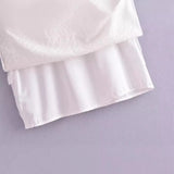 Trend French Girls Sexy Generous Collar Tie Embroidery Waist Dress Short Skirt-Outfit