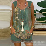 Women's New Solid Color Vertical Collar Sleeveless Casual Suit LZR14529K Series-Outfit