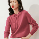 Toloer New Long-Sleeved Hoodie Sweater Women's Pullover Hoodie Loose Casual Short Top Hoodie Bottom Sweater-Outfit