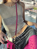Sleeveless Knit Tank Top-Outfit