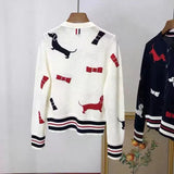 Fashion Knitted Sweater 2023 Autumn Graphic Womens Cothing Kawaii Knit Clothes For Womens Harajuku Long Sleeves