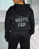 Piece Sets Women Autumn Winter 2023 Hoodies Loose Casual Full Sleeve Sweatshirts Print Letter Elastic Waist Long Pants Sets-Outfit