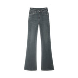 Pendant Horn Pants 2025 New Spring And Autumn High-End Blue High-Waisted Micro-Horn Jeans