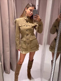 2025 New Fashion Design Sense Single-Dlocked Slimming Pocket Jacket