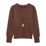 Homemade New Women's Classic High-End Coat Knitted Jackcase