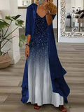 Toloer 2024 Summer Women's Print Holiday Dress Indian Style High Skirt Skirt Two Sets-Outfit