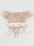 Sex Lingerie Sexy Lace Perspective Three-Point Lingerie