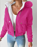 2025 Casual Jacket With Thick Hairy Bribute