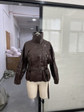 2025 Explosion Long-Sleeved Collar With Short Locomotive Jacket Leather Coat