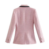 Tweed Contrast Blazer-Outfit