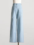 Toloer Jeans Female 2024 New Fashion Nail Drill Design Sense Hollow Out Wash Water Versatile Trousers Summer Pants-Outfit