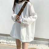 Toloer New Autumn Korean Version Loose Large Size Pure Color Thin Long-Sleeved Hoodie Women's Students On Clothes