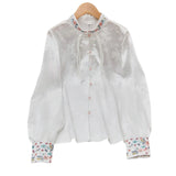 Chinese Style Women's Light National Style Blouse Vintage Shirt Autumn Cheongsam Large Size Zen Plate Buckle Adult Tang Suit Han Suit-Outfit