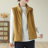 Toloer Autumn And Winter New Mother Dress Rocking Velvet Horse Clip Warm Casual Coat Women Fashion Shoulder Vest