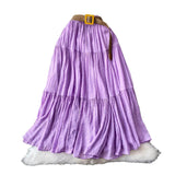 Half-Dress Women's Dress 2025 Summer Small Medium Long Leisure High-Rise Thin Thong Ponve Cake