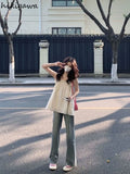 Tank Women's Clothing Sleeveless Sling Summer Vest Loose Ruffles Fashion Camis Korean Cute Y2k Tops 2023 Ropa Mujer