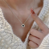 Square Shell Necklace-Outfit
