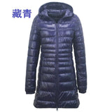 7XL Ultra Light Down Parka Winter Coat Female Women Duck Warm Long Feather Puffer Light Jacket Plus Size Outerwear