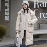 Winter Cotton-Padded Clothes Women 2023 New Korean Version Down Cotton Clothes Women Over The Knee Long Thick Plus Plus Size Coat Fashion Cotton-Padded Jacket-Outfit